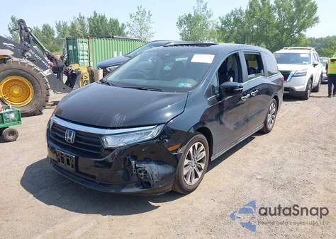 2024 Honda Odyssey Ex-L из США, поврежденный, VIN 5FNRL6H66RB072426